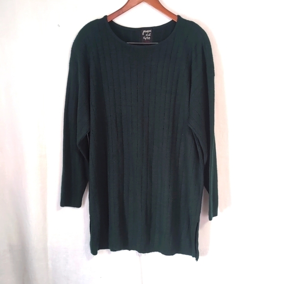 Jacque and Koko Sweaters - Vintage Jacque and Koko Forest Green Sweater Size 22/24